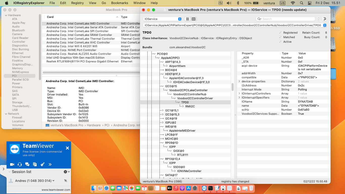 Acer TravelMate P214 52 3527 [CometLake   Intel UHD Graphics 10Th Gen + I2C]   OpenCore 10